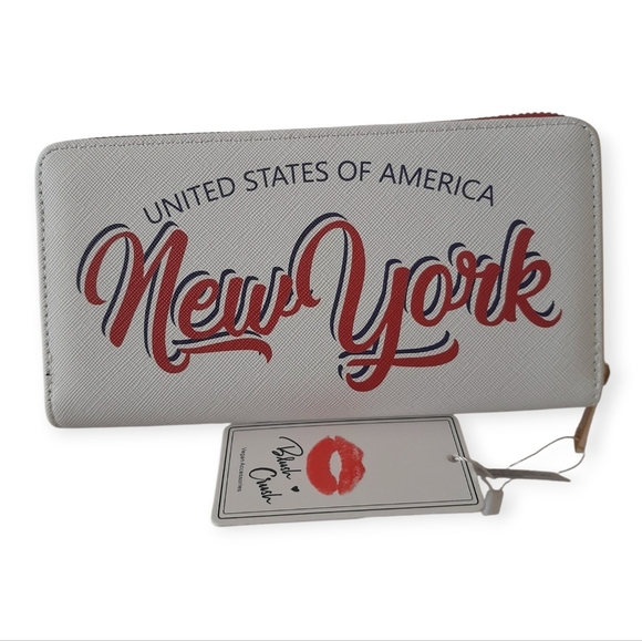 Blush Crush New York Graphic Zipper Around Wallet - Picture 7 of 7